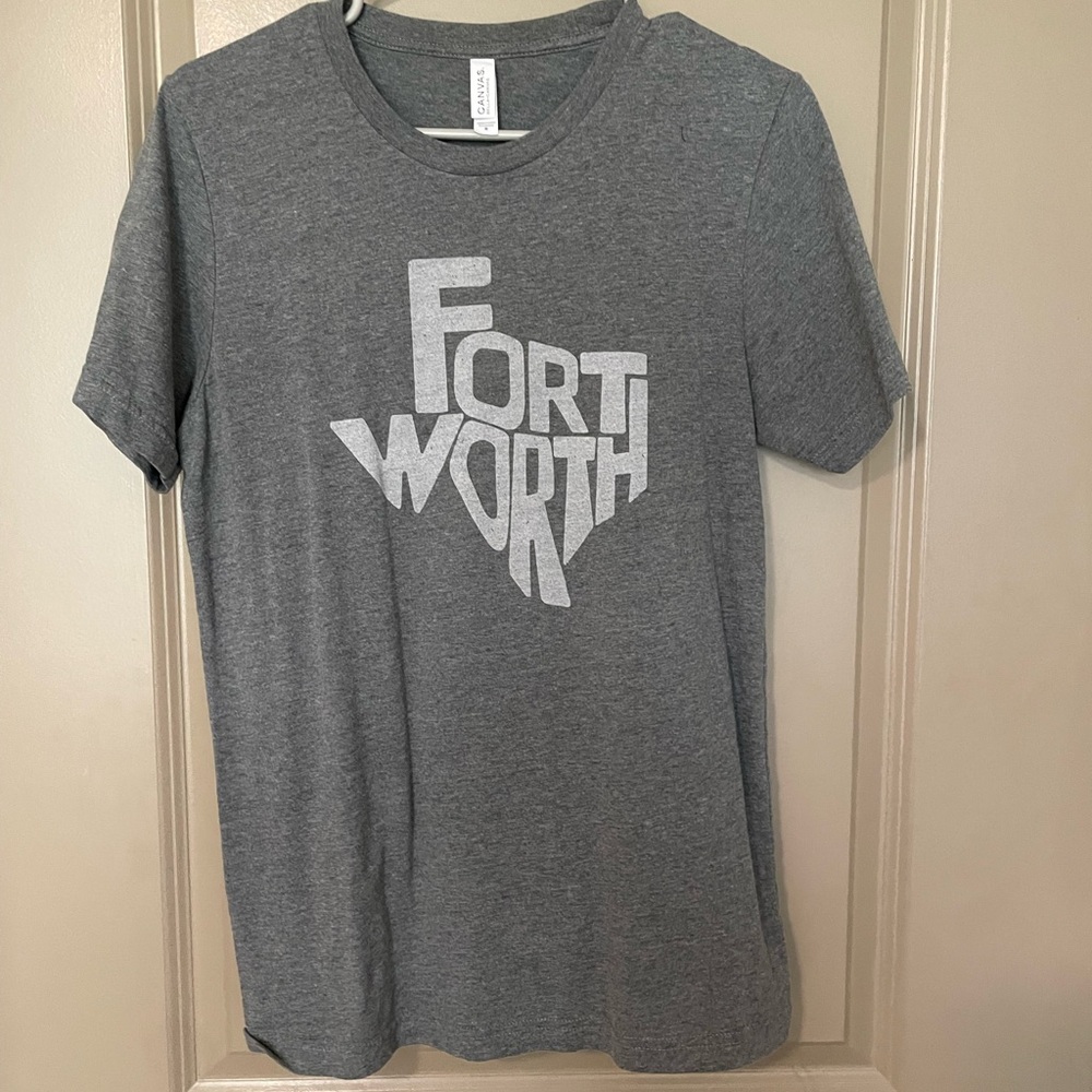 Gray Fort Worth Graphic T-Shirt